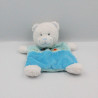 Doudou plat ours bleu papillon escargot TEX BABY