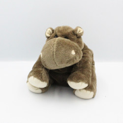 Doudou hippopotame marron NICOTOY 25 cm