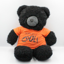 Ancienne peluche ours noir Born to be cool
