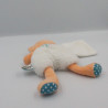 Doudou renard orange blanc bleu pois mouchoir Poupi BABY NAT