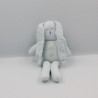 Doudou lapin rayé bleu Milleraies PETIT BATEAU