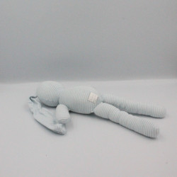 Doudou lapin rayé bleu Milleraies PETIT BATEAU