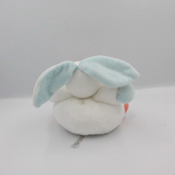 Doudou lapin blanc bleu orange Imagine KALOO