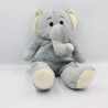 Peluche éléphant gris MAX ET SAX 38 cm