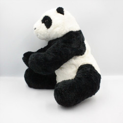 Doudou peluche panda noir blanc IKEA 35 cm