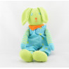 Doudou lapin orange robe rose à pois COROLLE