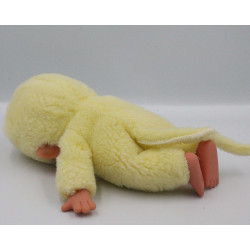 Ancienne Peluche Singe Kiki jaune le vrai