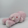 Ancienne Peluche Bisounours mauve Groscadeau Milkshake CARE BEARS 1985