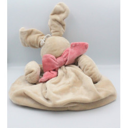 Range pyjama doudou lapin beige blanc noeud rose Oscarine NOUKIE'S