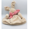 Range pyjama doudou lapin beige blanc noeud rose Oscarine NOUKIE'S