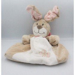 Range pyjama doudou lapin beige blanc noeud rose Oscarine NOUKIE'S