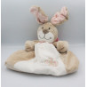 Range pyjama doudou lapin beige blanc noeud rose Oscarine NOUKIE'S