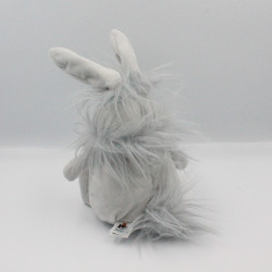 Doudou peluche lapin gris poils JELLYCAT