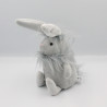 Doudou peluche lapin gris poils JELLYCAT
