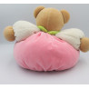 Doudou ours patapouf rose blanc mauve vert coccinelle KALOO