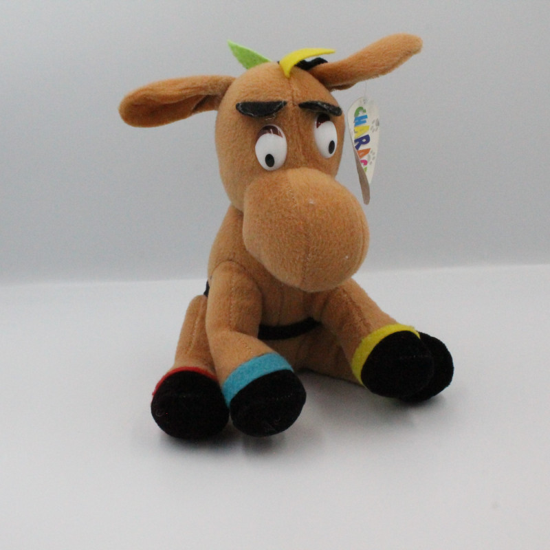 Peluche Ane cheval marron avec selle CHARACTER PMS