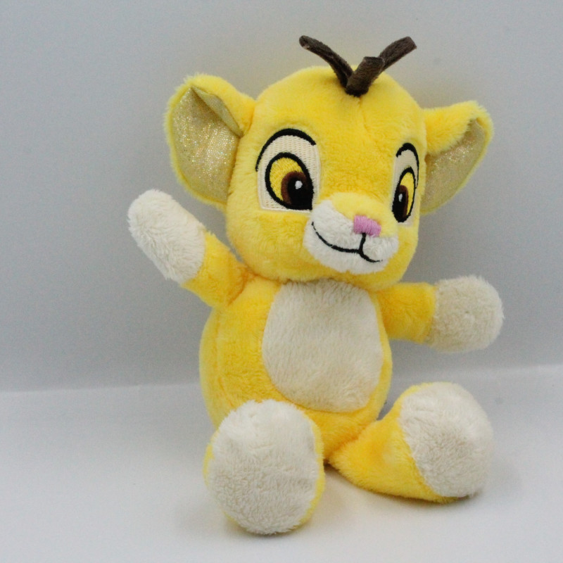Peluche Simba le roi lion oreilles satin DISNEY NICOTOY
