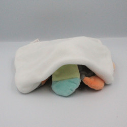 Doudou et compagnie plat ours bleu orange gris vert Collector pêche menthe