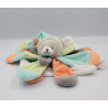 Doudou et compagnie plat ours bleu orange gris vert Collector pêche menthe