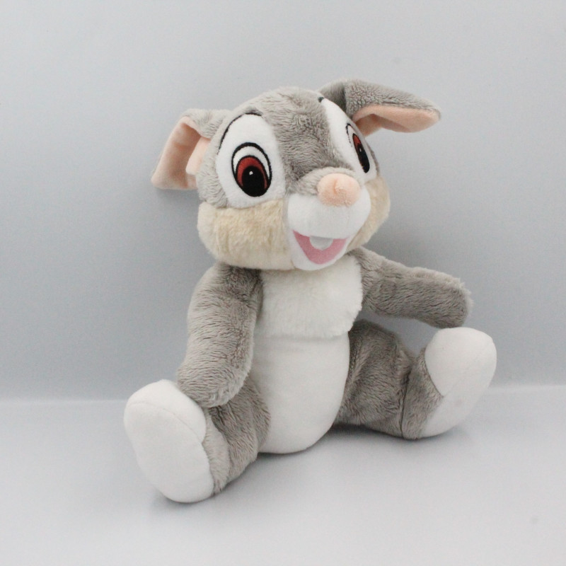 Doudou peluche lapin gris Pan-pan Panpan Bambi DISNEY NICOTOY