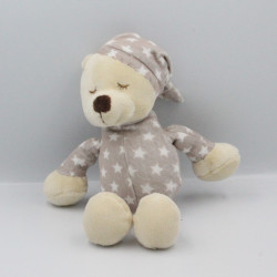 Doudou ours beige étoiles TOM & KIDDY TOMKIDS