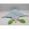 Doudou plat garçon lutin clown bleu orange vert NICOTOY