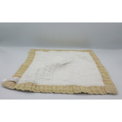 Doudou plat étoile beige blanc sophie la girafe VULLI