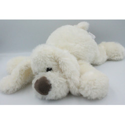Doudou peluche chien blanc Cookie HISTOIRE D'OURS