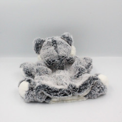 Doudou plat marionnette chien gris Husky Z'animoos HISTOIRE D'OURS