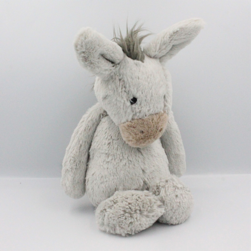 Doudou cheval ane gris JELLYCAT