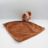 Doudou éléphant marron mouchoir ZEEMAN