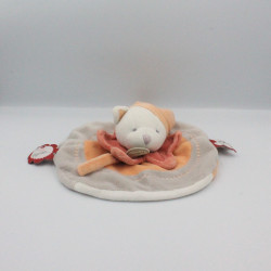 Doudou et compagnie plat rond chat orange gris anniversaire J'aime mon papa