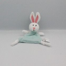 Doudou plat lapin bleu blanc GIPHAR