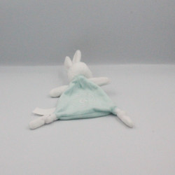 Doudou plat lapin bleu blanc GIPHAR