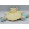 Doudou et compagnie marionnette ours bleu vert jaune menthe