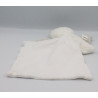 Doudou lapin ange blanc gris mouchoir BERLINGOT