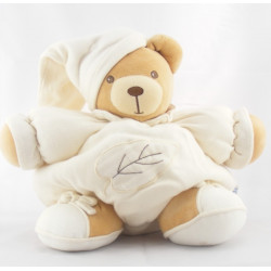 Doudou lapin patapouf écru beige feuille KALOO