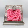 Doudou plat lapin plume rose framboise Lapinou KALOO