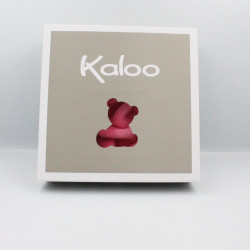 Doudou plat lapin plume rose framboise Lapinou KALOO 