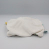 Doudou plat chien blanc beige rouge jaune bleu Diablotin BABY NAT