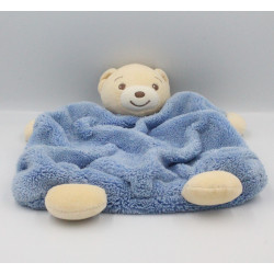 Doudou plat ours plume bleu Blue KALOO