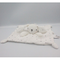 Doudou plat lapin blanc étoiles SIMBA TOYS KIABI