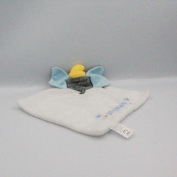Doudou plat Dumbo blanc DISNEY CARTOON CLUB