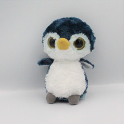 Doudou peluche pingouin bleu blanc YOOHOO