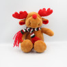 Doudou peluche cerf élan renne écharpe SANDY