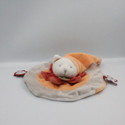 Doudou et compagnie plat rond chat orange gris anniversaire J'aime mon papa