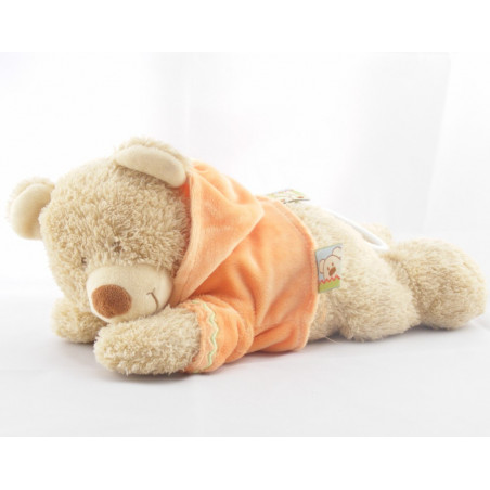 Doudou musical ours sweat capuche vert NICOTOY