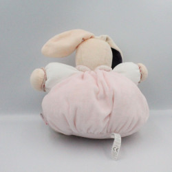 Doudou patapouf lapin rose violet coeur Je t'aime KALOO