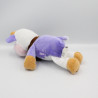 Doudou vache violet mauve écharpe marron MILKA