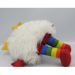 Ancienne Peluche Rainbow blondine blanc Année 1983